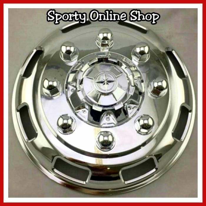 Tutup Dop Roda Truck Canter Ban Doubel Warna Crome Original Dan Terpercaya