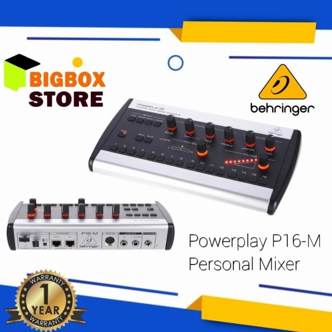 Promo P16-M Behringer 16 Channel Digital Personal Monitor Mixer P16M