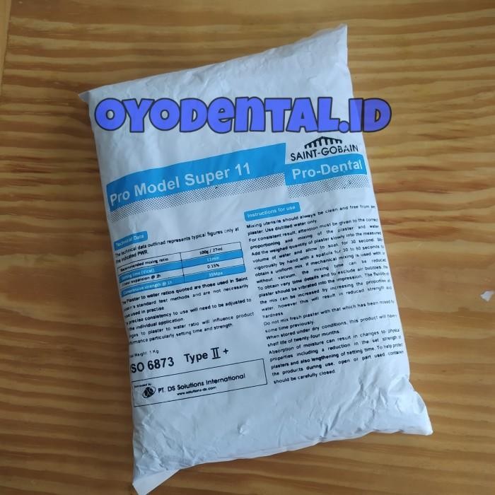 dental gips stone biru / gipsum stone tipe II / gips tipe 2