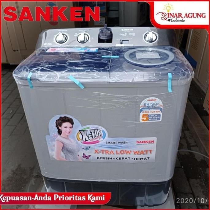 Murah SANKEN MESIN CUCI 2 TABUNG 8KG TW-927HGY / TW927HGY / TW 927GY - RESMI Non COD
