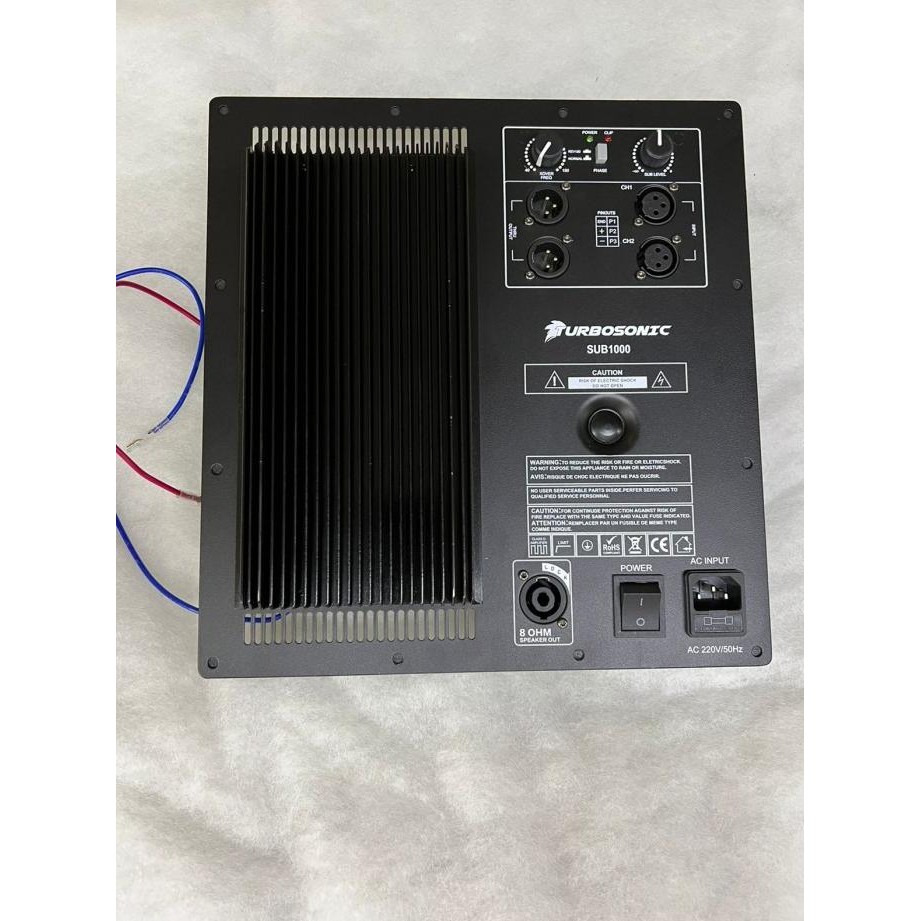 NEW TURBOSONIC SUB1000 KIT POWER AKTIF SUBWOFER 600 WATT CLASS D ORIGINAL
