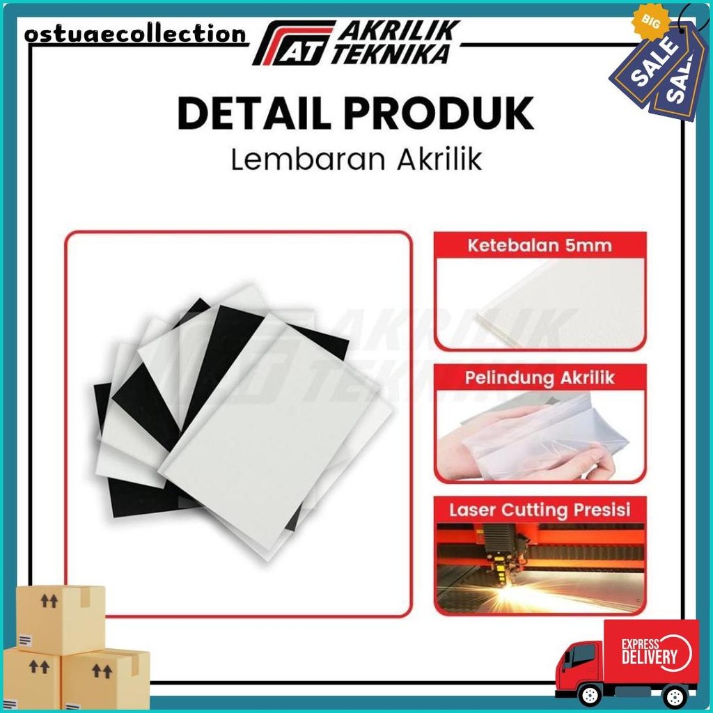 

Lembaran Akrilik A3 5Mm / Acrylic Sheet Clear / Akrilik Bening Hitam Putih Terlaris! Produk Ini Banyak Dicari