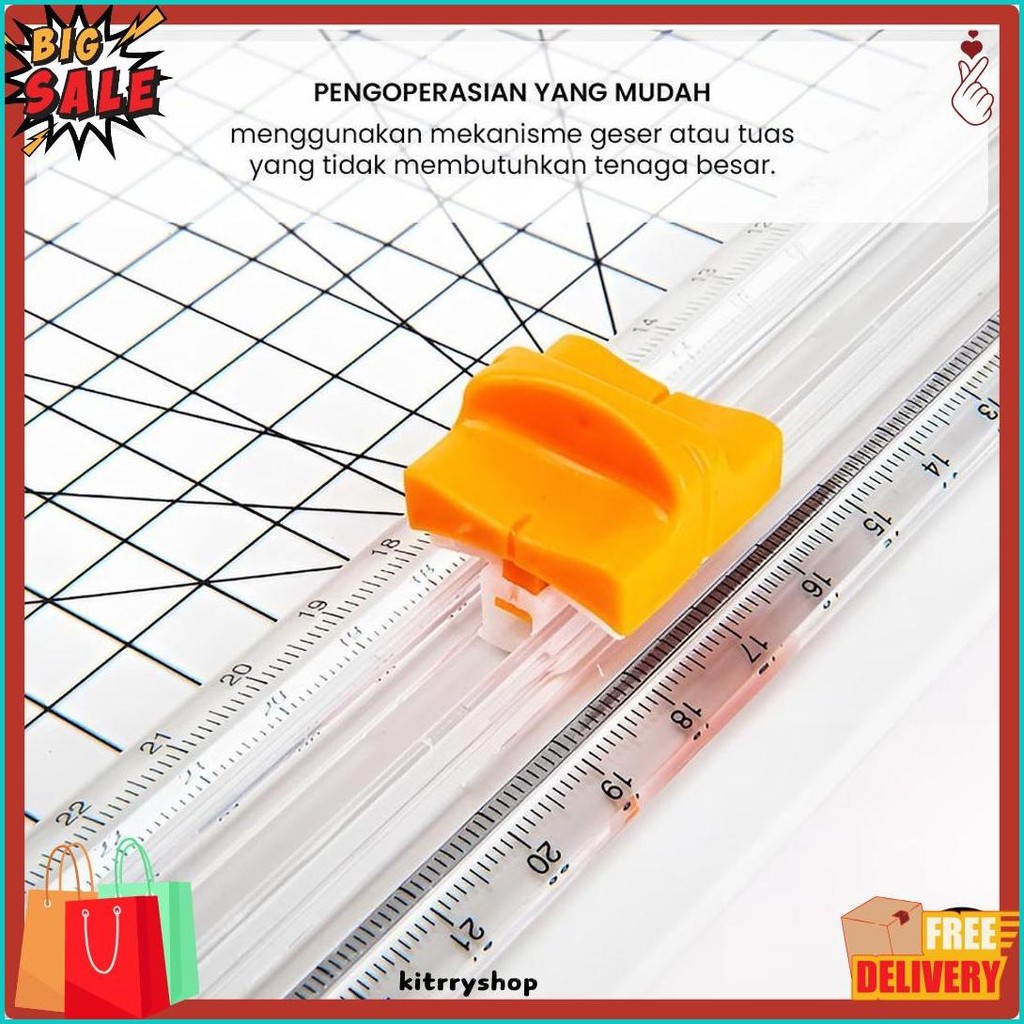 

Em Alat Pemotong Kertas Portabel Paper Cuter Trimmer Diskon Setengah Harga