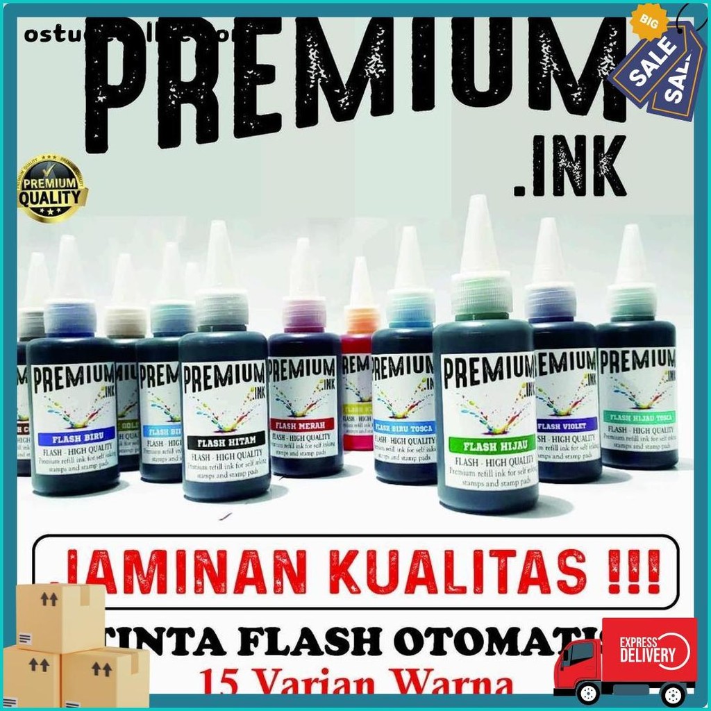 

Tinta Stempel Flash Otomatis 15 Varian Warna Kualitas Premium - Flash Ink Premium - Tinta Flash Refill Isi 100 Ml Flash Sale! Diskon Hingga 70%
