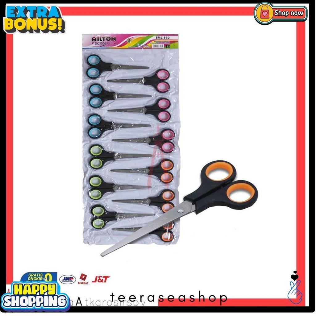 

Gunting (12Pcs) Renteng Milton Sml 560 Diskon
