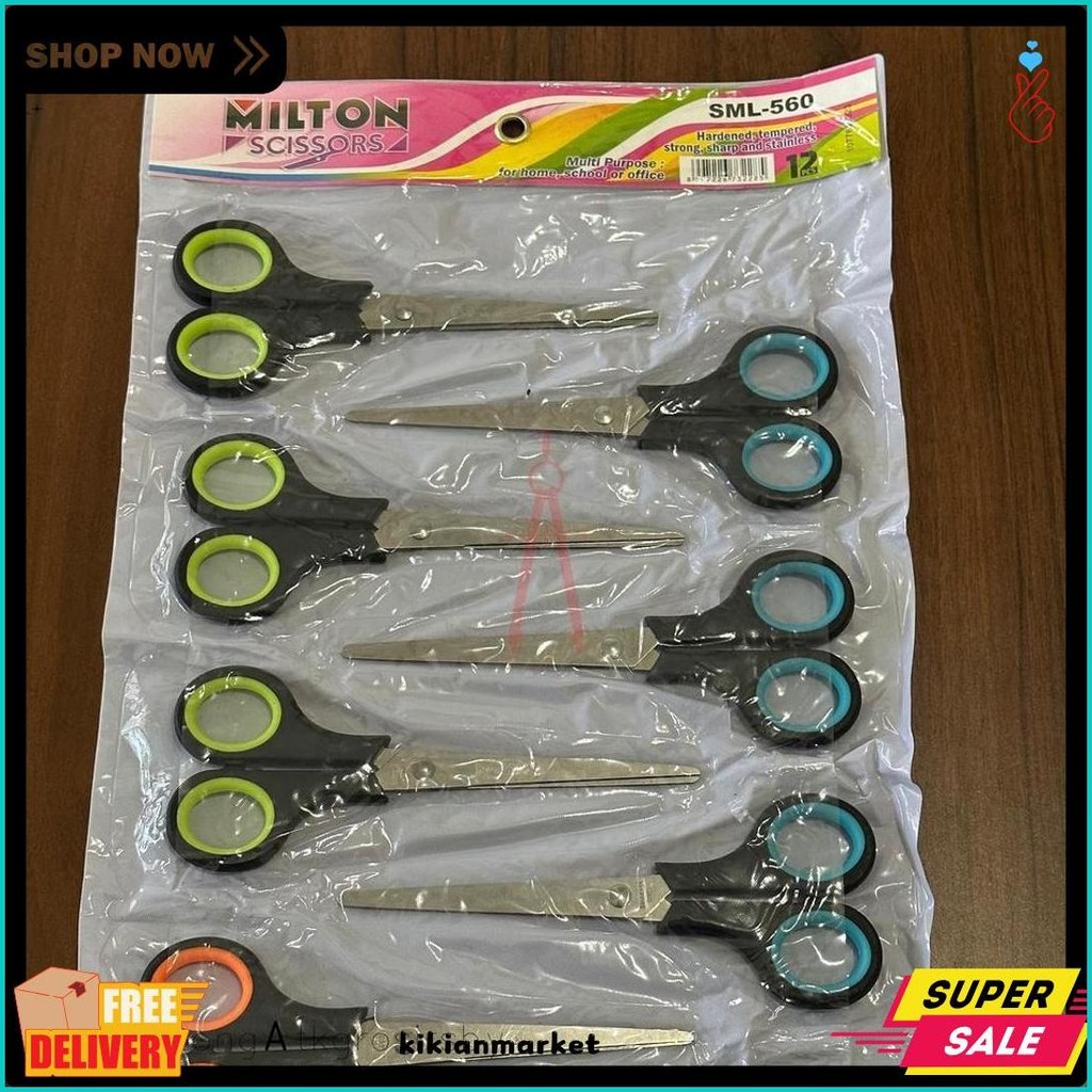 

Gunting (12Pcs) Renteng Milton Sml 560 Diskon Setengah Harga