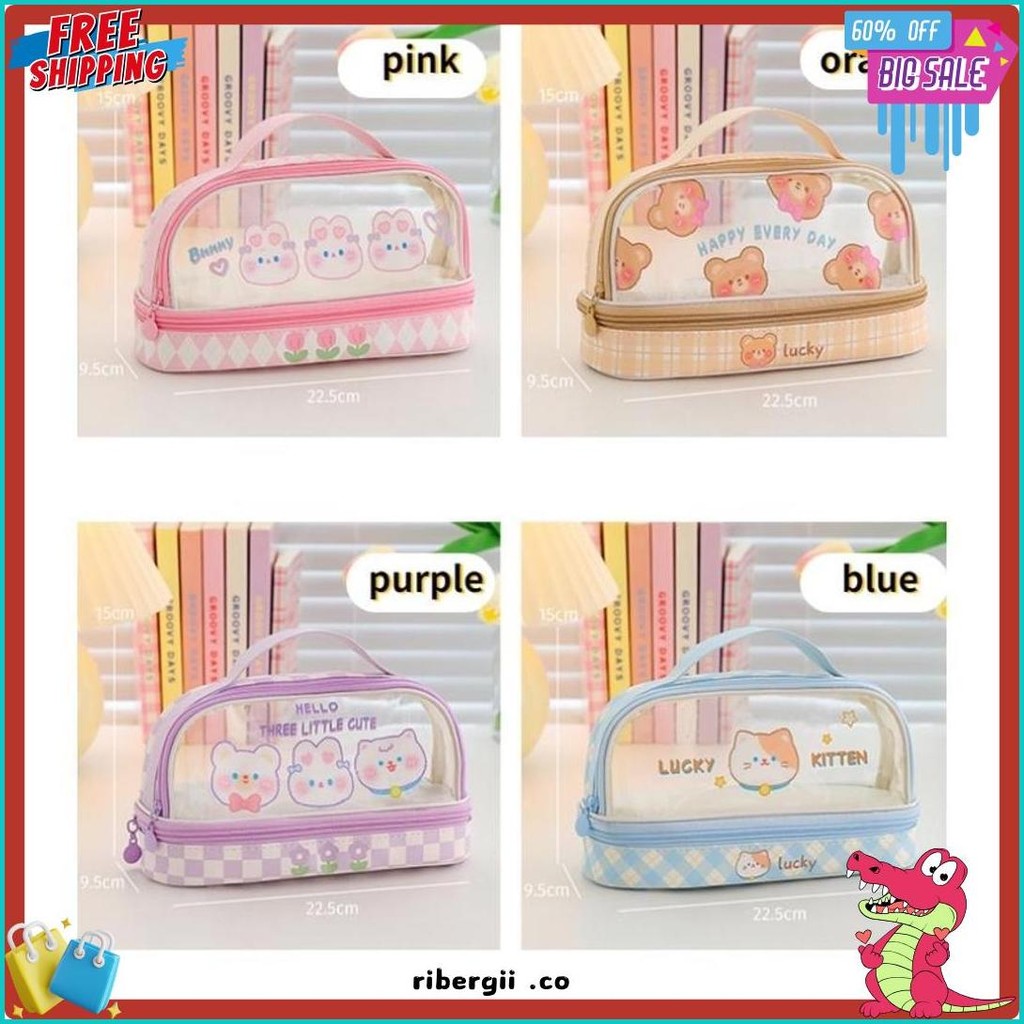 

Kartun Baru Kapasitas Pen Bag Storage Bag Untuk Mahasiswa Sma Junior Portable Cute Simple Stationery Box Diskon Setengah Harga