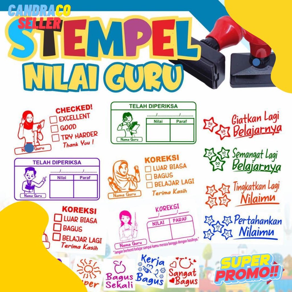 

Stempel Nilai Guru / Penilaian / Koreksi / Checked Terlaris! Produk Ini Banyak Dicari