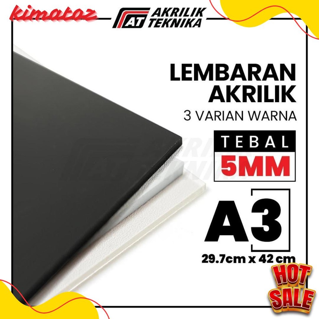 

Lembaran Akrilik A3 5Mm / Acrylic Sheet Clear / Akrilik Bening Hitam Putih Terlaris! Produk Ini Banyak Dicari