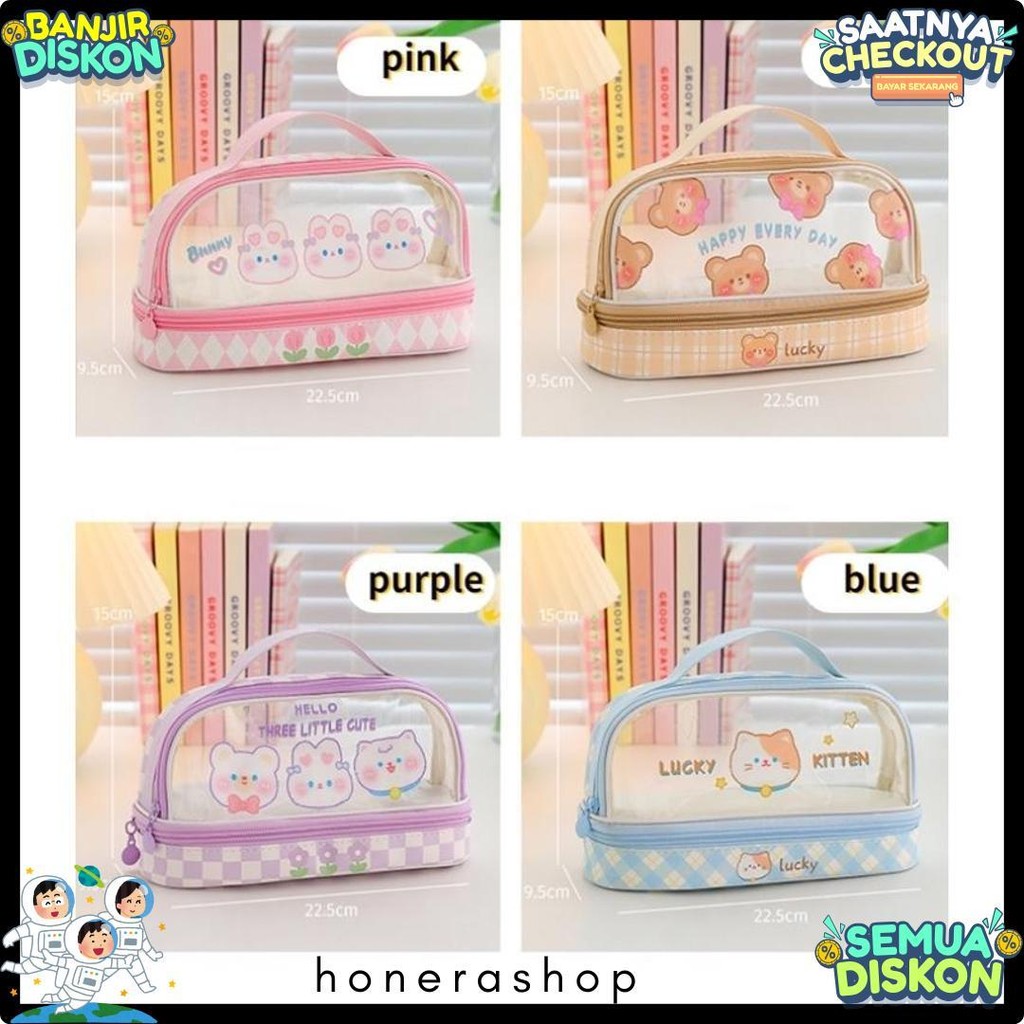 

Kartun Baru Kapasitas Pen Bag Storage Bag Untuk Mahasiswa Sma Junior Portable Cute Simple Stationery Box Diskon Setengah Harga