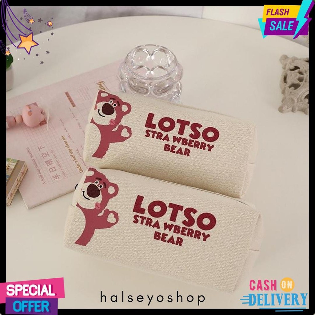 

Ins Pacha Anjing Tas Pensil Cute Strawberry Bear Tas Pensil Jaring Merah Kapasitas Besar Siswa Sekolah Dasar Smp Peralatan Penyimpanan Tas Diskon