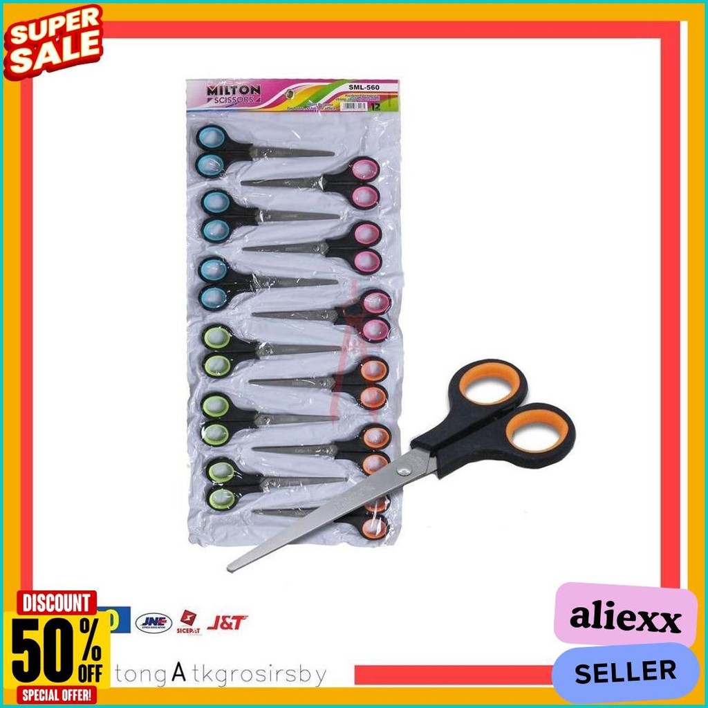 

Gunting (12Pcs) Renteng Milton Sml 560 Flash Sale! Diskon Hingga 70%