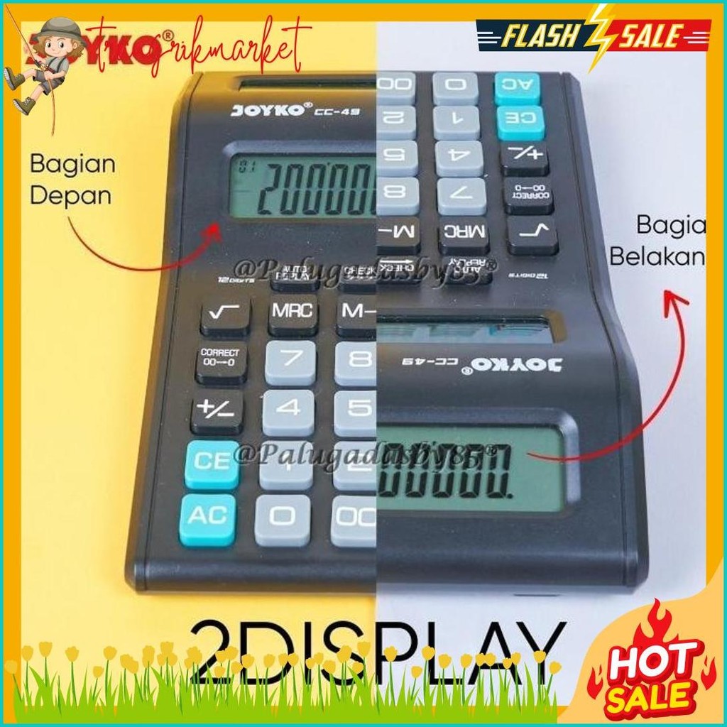 

Kalkulator Joyko Cc-49 12 Digits 2 Display (1 Biji) / Calculator Joyko Cc-49 / Joyko Cc 49 / Cc49 Diskon Setengah Harga