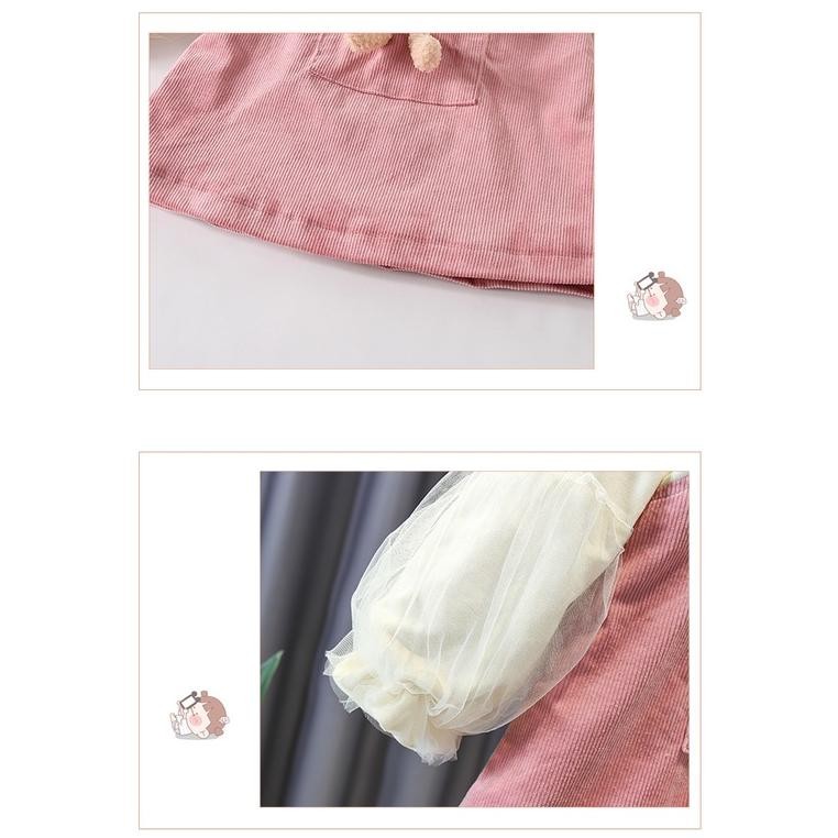 Dress Anak Perempuan Overall Free Boneka