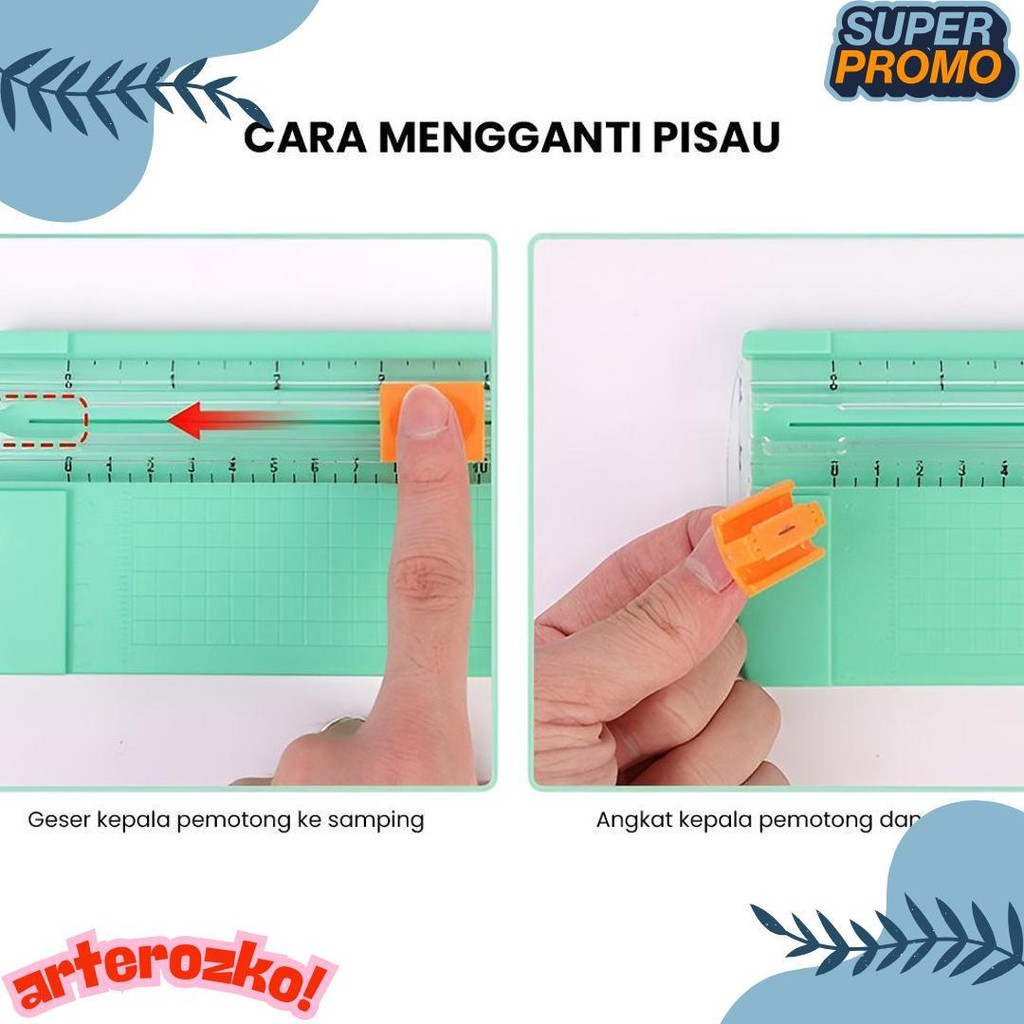

Em Alat Pemotong Kertas Portabel Paper Cuter Trimmer Diskon Setengah Harga
