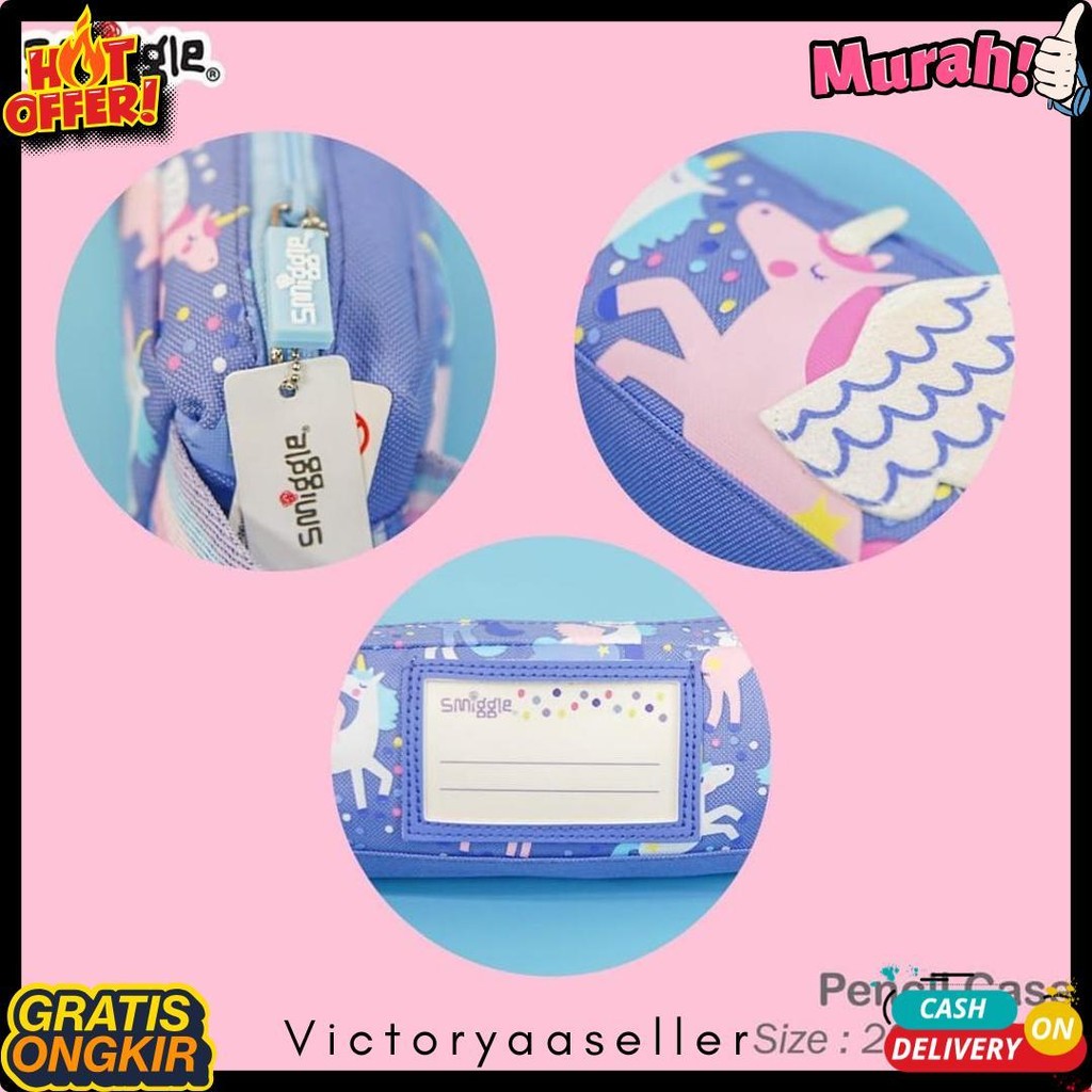 

Pencil Case Kotak Pensil Smiggle 1 Zipper Karakter Diskon