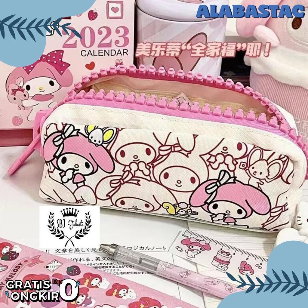 

Tempat Pensil Kotak Pensil Softcase Kanvas Toy Story Sanrio My Melody Pochacco Resleting Besar Diskon Setengah Harga