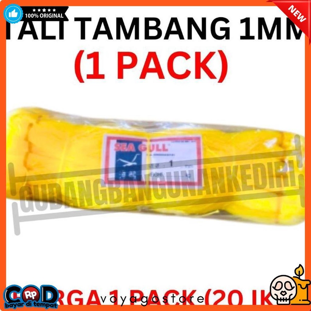 

[1 Pack] Tali Tambang 1Mm 1 Pack 20Pcs Ikat / Tali Tampar 1Mm / Tampar Plastik Buat Pasang Keramik / Benang Pondasi Rumah Seagull Sea Gull 20 Ikat 1 Pack 1Pack Diskon