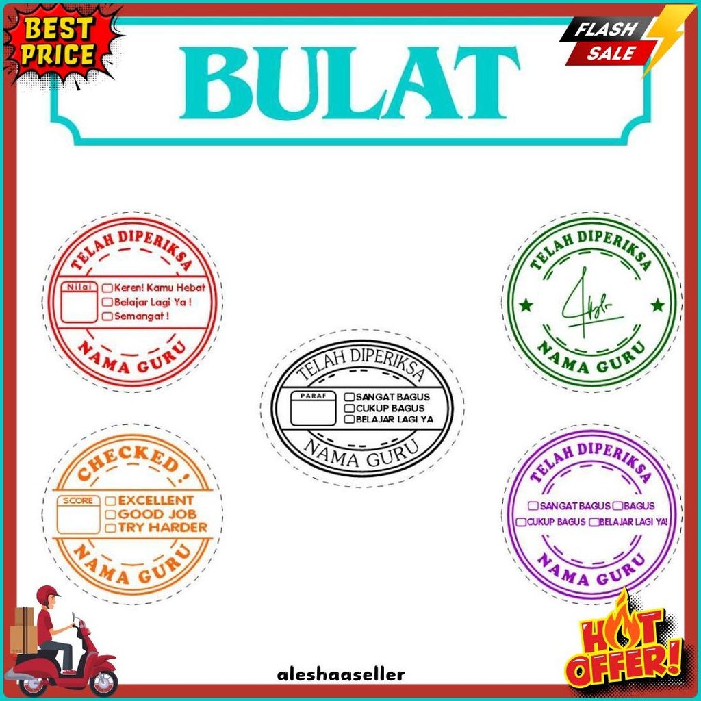 

Stempel Nilai Guru / Penilaian / Koreksi / Checked / Reward Siswa Murid Sekolah Flash Sale! Diskon Hingga 70%