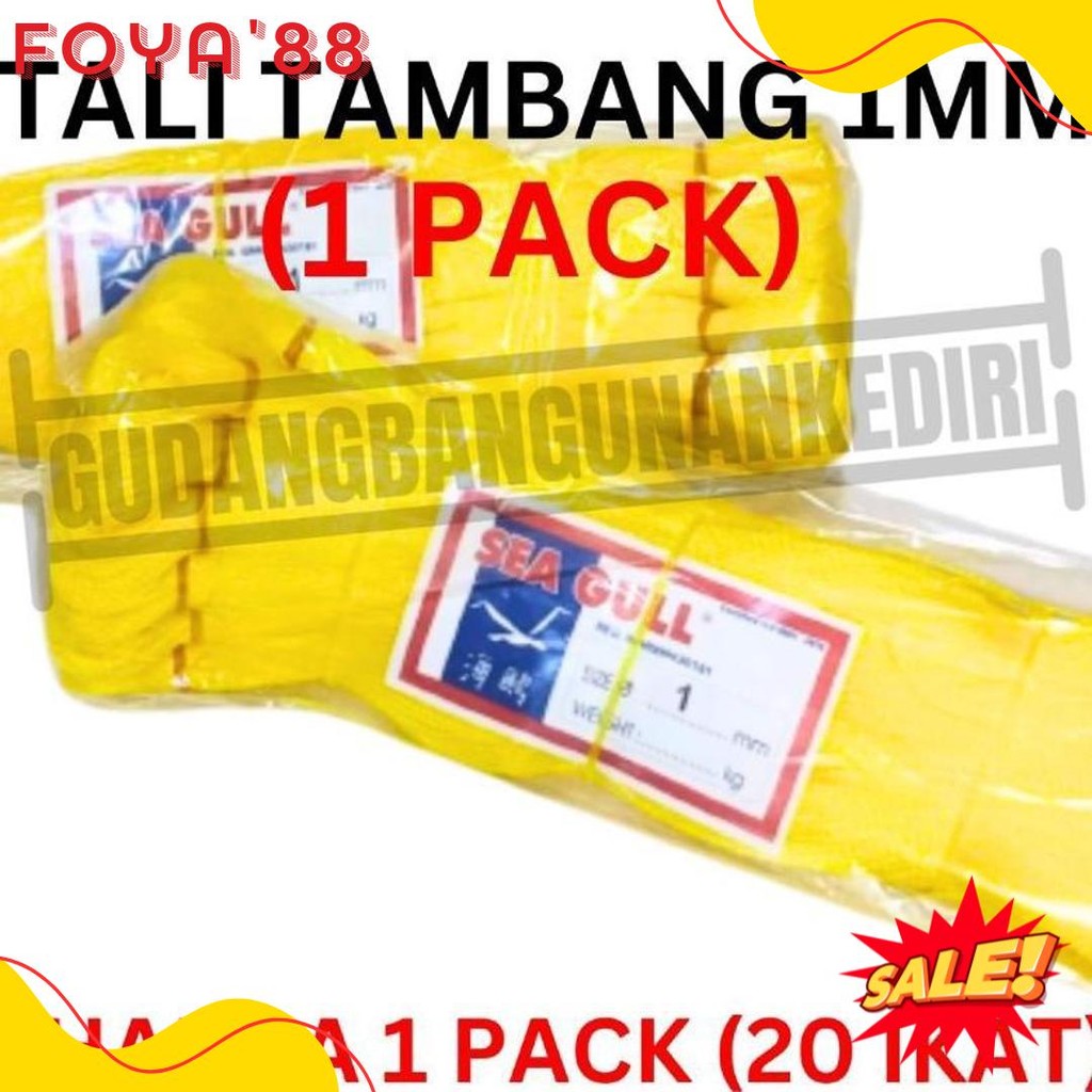

[1 Pack] Tali Tambang 1Mm 1 Pack 20Pcs Ikat / Tali Tampar 1Mm / Tampar Plastik Buat Pasang Keramik / Benang Pondasi Rumah Seagull Sea Gull 20 Ikat 1 Pack 1Pack Diskon