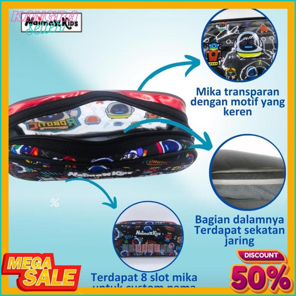 

Pencil Case Custom Nama | Naimax Kids Pencil Case Medium Anak Laki-Laki Terlaris! Produk Ini Banyak Dicari