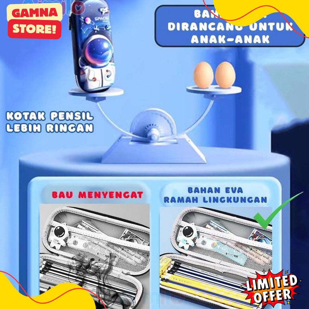 

Hoptech- Aimilo Tempat Pensil 3D Anak Kartun Stationery Kotak Pensil Alat Tulis Perlengkapan Sekolah Terlengkap Dan Termurah