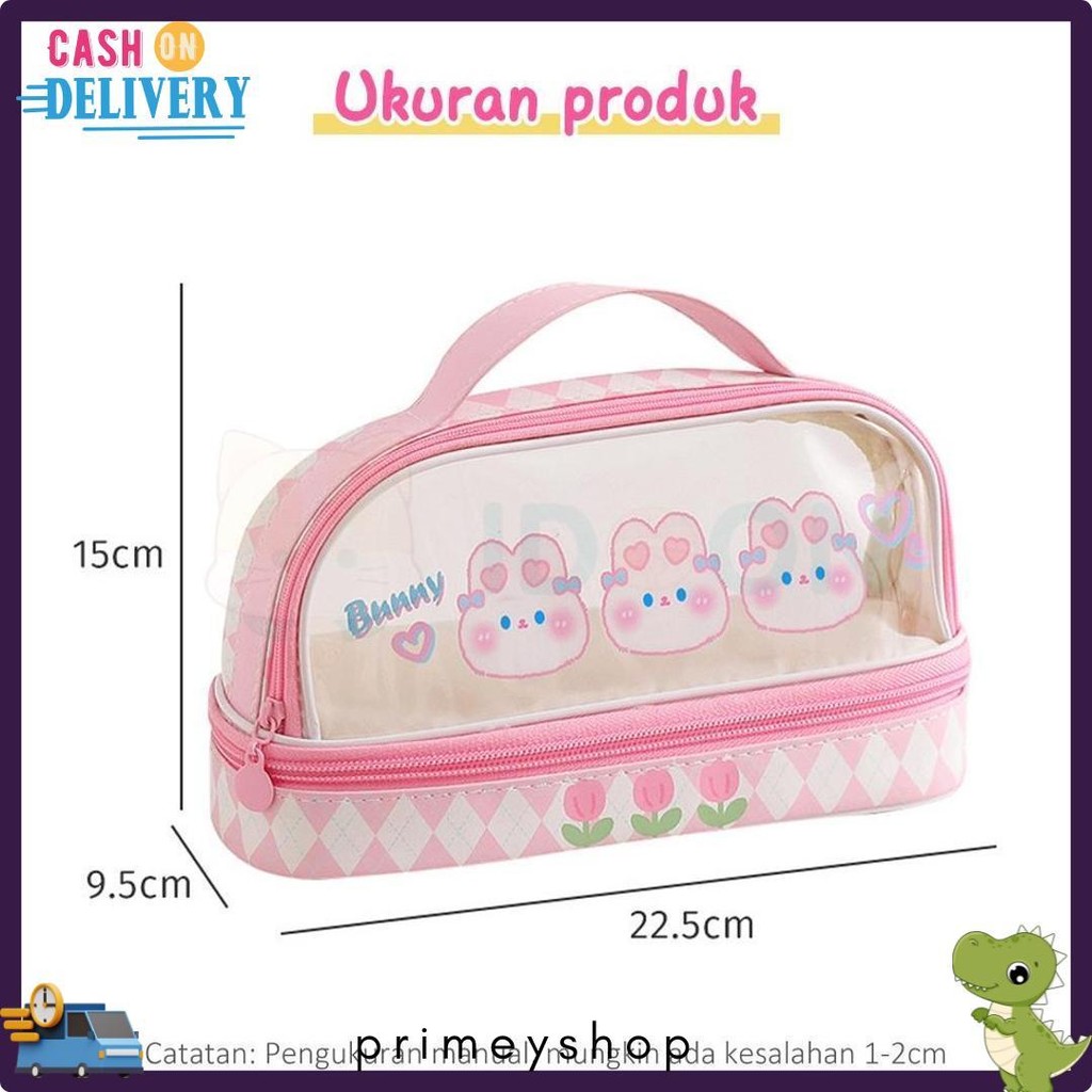 

Idoon Pencil Case Transparan Korea Tempat Pensil Besar Dua Lapis Kotak Pensil Tempat Pola Hewan Lucu Terlaris! Produk Ini Banyak Dicari