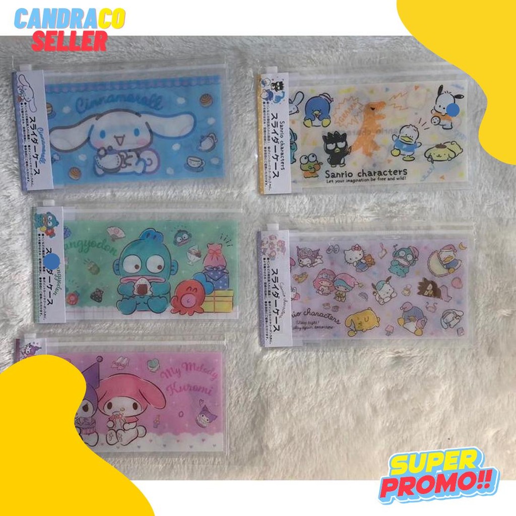 

Slider Pouch My Melody Dan Kuromi Hangyodon Cinnamoroll Sanrio Characters Sanrio Original Japan Terlengkap Dan Termurah