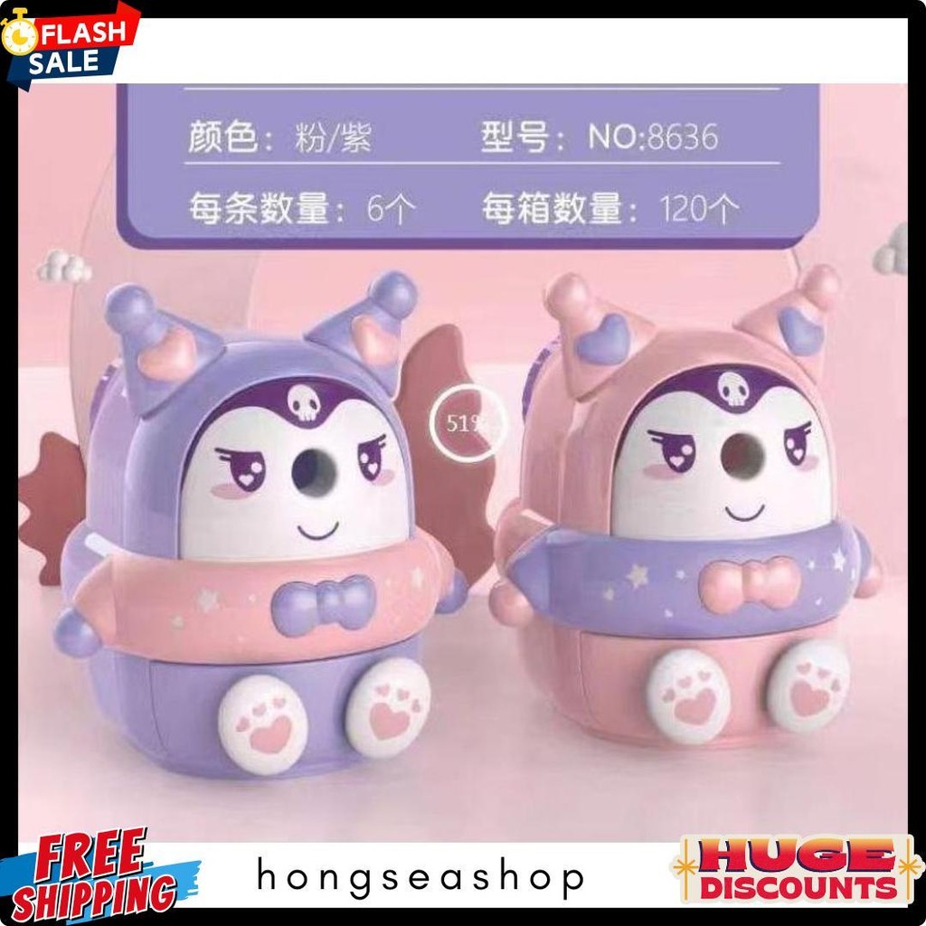 

Serutan Pencil Kuromi/ Rautan Kuromi/ Rautan Pensil/ Shapener Kuromi/ Serutan Pensil Putar Diskon