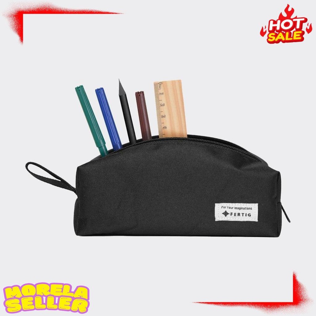 

Fertig - Melbi Black - Pencil Case - Tempat Kotak Pensil - Cocok Untuk Perlengkapan Sekolah/Kantor Terlaris! Produk Ini Banyak Dicari