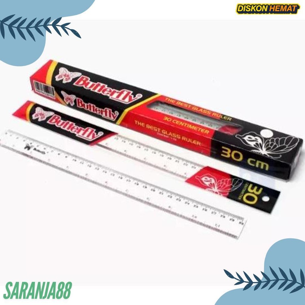 

Penggaris Butterfly 30Cm / Mistar Plastik Butterfly (12Pcs) Terlengkap Dan Termurah