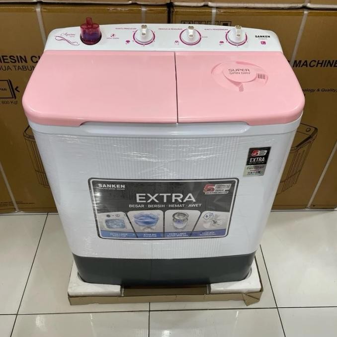 Murah Mesin Cuci 2 Tabung SANKEN TW-8808 / TW-8663 / TW-8827 / TW-8600 / TW-927 Non COD