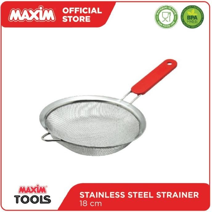 Maxim Tools Professional Mesh Strainer 18cm - Saringan Stainless