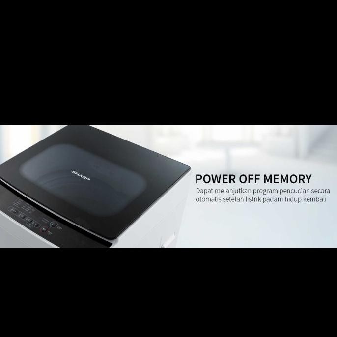 Murah SHARP ESH758TGY - MESIN CUCI TOP LOAD 1 TABUNG 7.5KG SHARP ES H758T GY Non COD