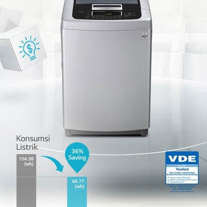 Murah LG T2313VSPM - MESIN CUCI 1 TABUNG LG SMART INVERTER 13 KG T2313 VSPM Non COD