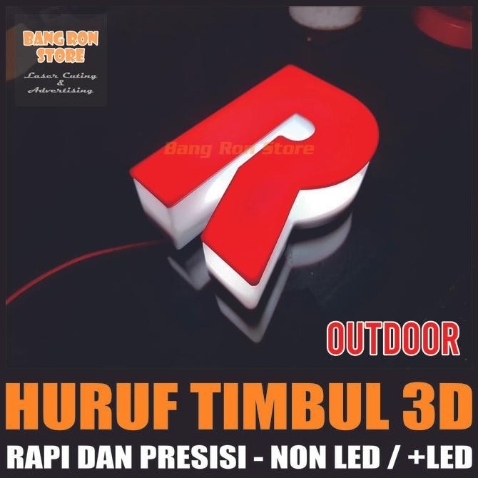Sale Huruf Timbul Menyala - Letter Timbul Led - Huruf Timbul Akrilik Led