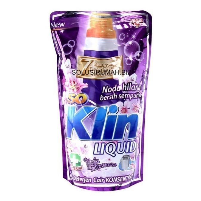 favorit] Soklin Liquid Deterjen Cair Violet Blossom Refill 750ml 750 SO KLIN