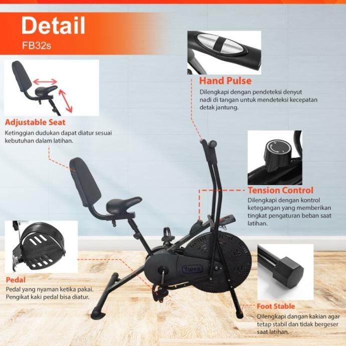 Sepeda Statis Twen Orbitrack Fun Bike FB3 FB31 FB32 FB32S PlatinumBike GLM