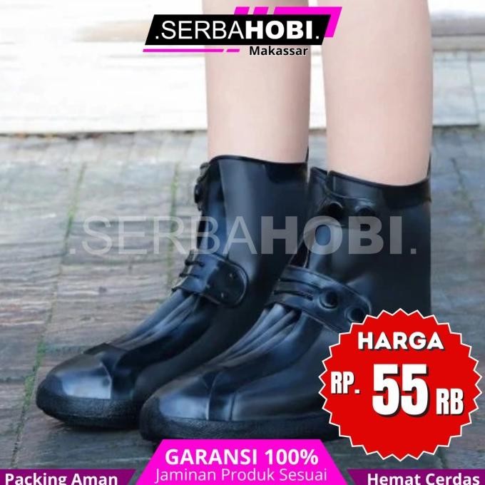 ,,,,,,,] Cover Sepatu Anti slip  / Cover Sepatu Anti Air / Cover Sepatu Hitam Karet
