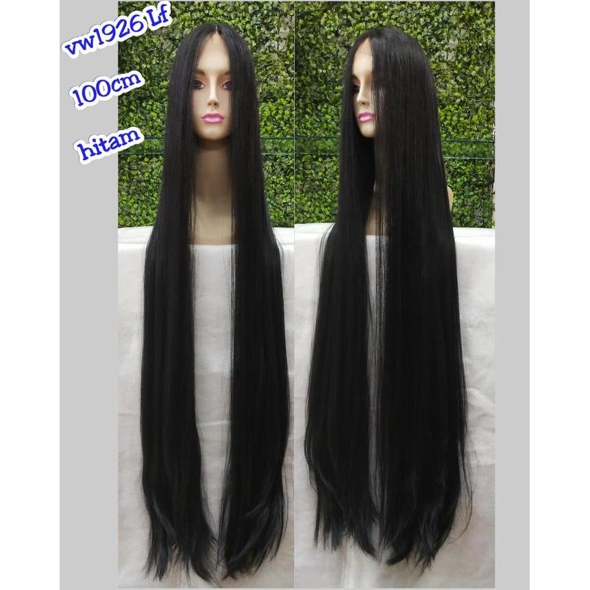 TERLARIS - Wig Lace Front rambut palsu dewasa panjang VW 1926 LF 100 Cm