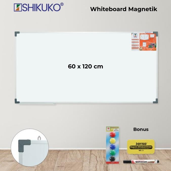 

TERBARU - papan tulis + whiteboard Keiko + magnet warna + spidol snowman