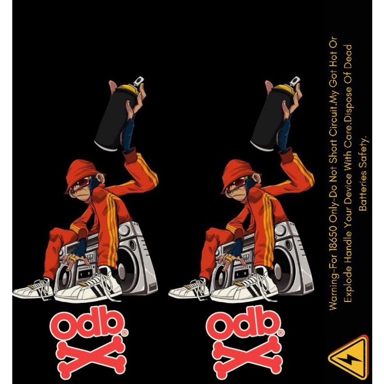 

*PromoGet2* Ambitionstore Stiker Wrap Baterai 18650 Odb Retro Art V3 Series Pelindung Dan Penghias Untuk Segala Merek 21 Stiker Garskin HP/Case Custom COD