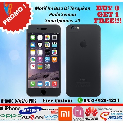 

*PromoGet2* Iphone 66s6 Plus Black Matte Stiker Garskin HP/Case Custom Dan COD