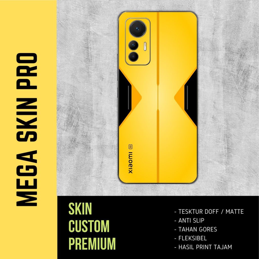 

*PromoGet2* Xiaomi Mi 12 Lite Yellow Stiker Garskin HP/Case Custom Dan COD