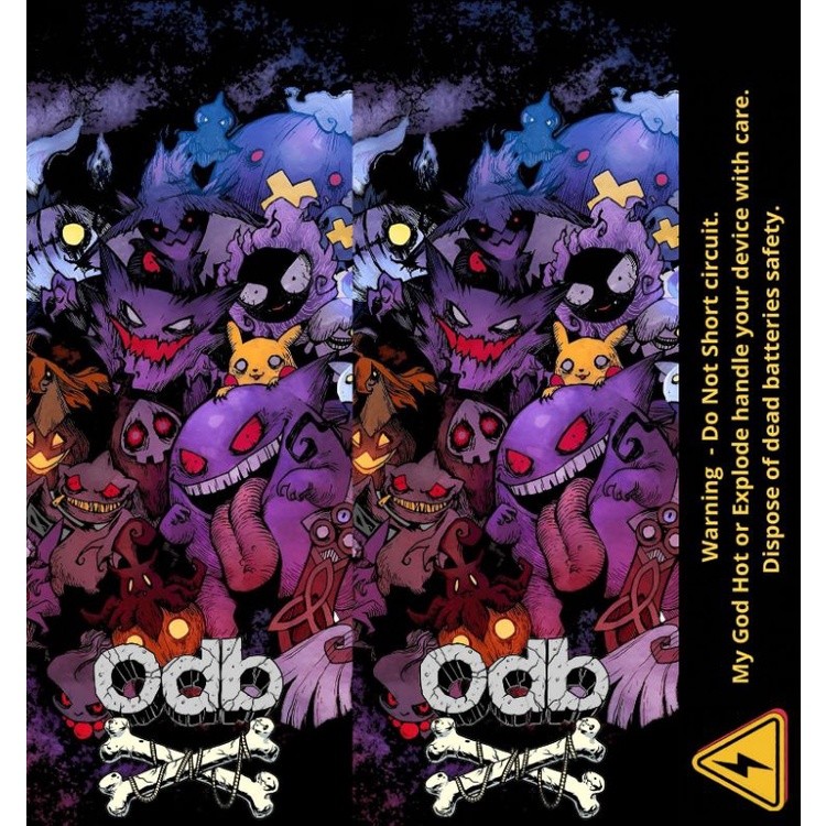 

*PromoGet2* Ambitionstore Stiker Wrap Baterai 18650 Odb Retro Art V2 Series Pelindung Dan Penghias Untuk Segala Merek 41 Stiker Garskin HP/Case Custom COD