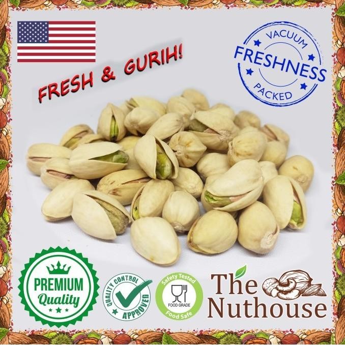 

(Good) 500gr Pistachio Roasted Salted in Shell 21-25 US Extra no.1 Kacang