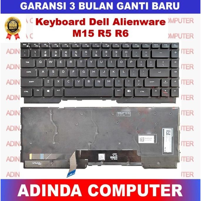 KEYBOARD DELL ALIENWARE M15 R5 R6 1904T