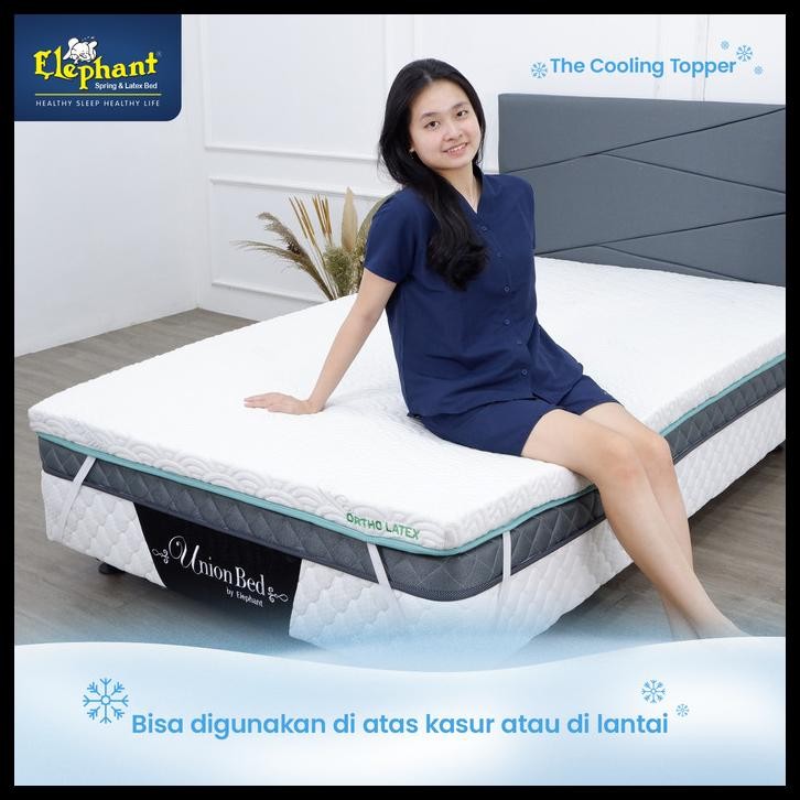 ELEPHANT TOPPER ORTHO LATEX SILK COOL / TOPPER KASUR DINGIN ORTHOPEDIC
