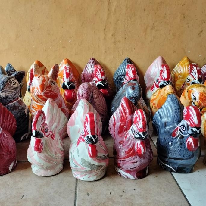 Promo Celengan tanah liat berbagai karekter hewan COD