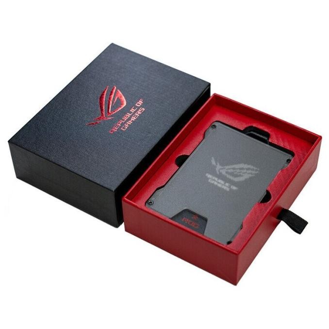 

TERBARU - ASUS ROG Name Tag Aluminium Frame ID Card Holder Authentic Case With Lanyard